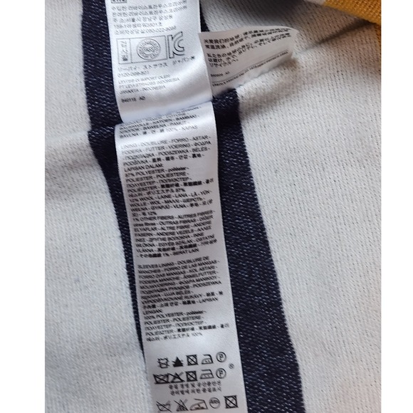 VINTAGE 80's Levi's Trucker Jacket with RARE Striped Blanket Lining Men's M $275 - Picture 8 of 13